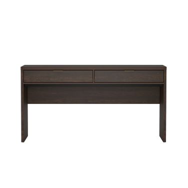 Evelyn 60 Inch 2-Drawer Writing Desk In Brown