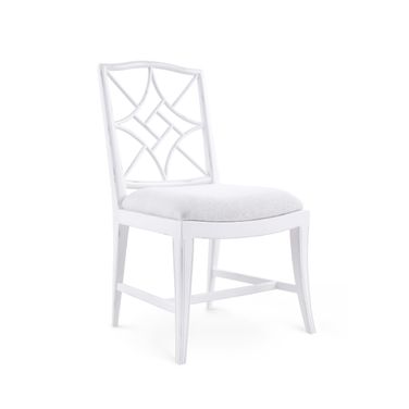 Evelyn Side Chair Set of 2 In Distressed Eggshell White