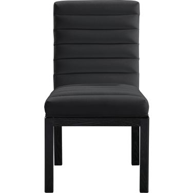 Evelyn Velvet Dining Chair In Black
