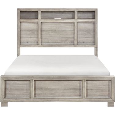 Everett California King Bed In Gray