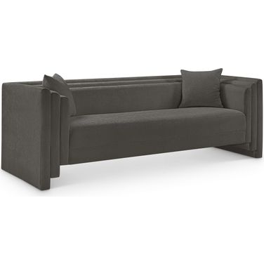 Everett Chenille Fabric Sofa In Grey