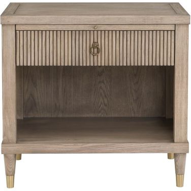 Everett One Drawer Rectangular Nightstand In Biscotti