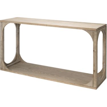 Everett Openwork Console Table In Grey