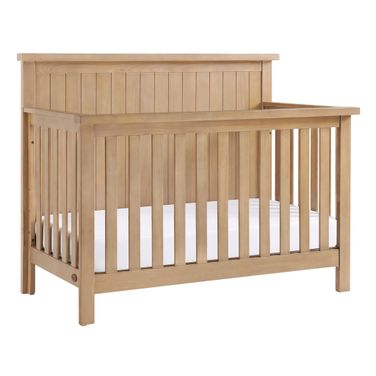 Everlee 4 In 1 Convertible Crib In Honey Wood