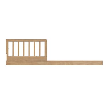 Everlee Island Crib Toddler Guardrail In Honey Wood
