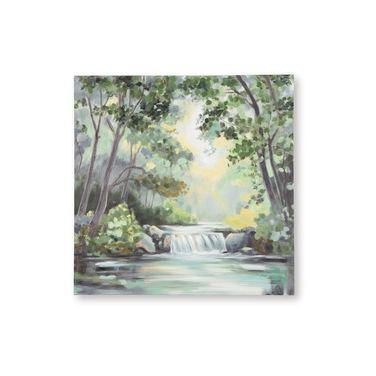 Evermaddick Wall Art In Green/Gray/White