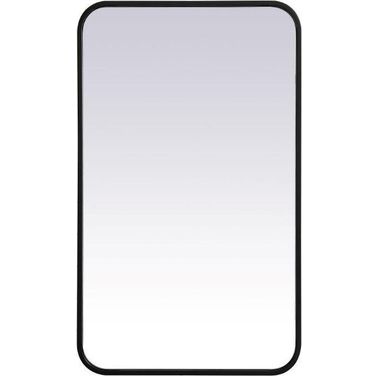 Evermore Black Rectangular Mirror MR801830BK