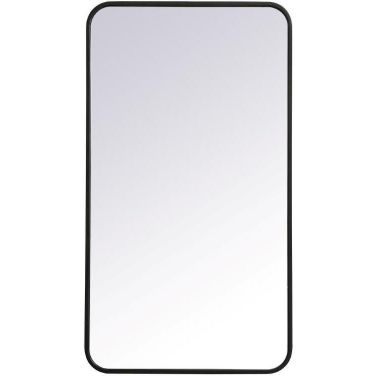 Evermore Black Rectangular Mirror MR802036BK