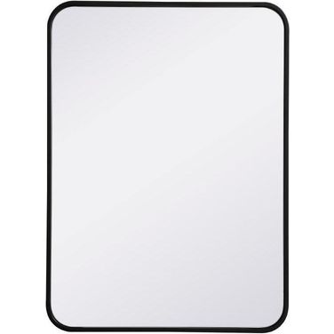 Evermore Black Rectangular Mirror MR802230BK
