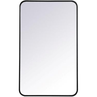Evermore Black Rectangular Mirror MR802236BK