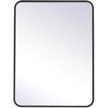 Evermore Black Rectangular Mirror MR802432BK