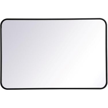 Evermore Black Rectangular Mirror MR802436BK