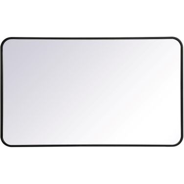 Evermore Black Rectangular Mirror MR802440BK