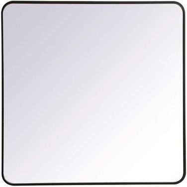Evermore Black Rectangular Mirror MR803636BK