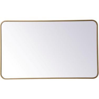Evermore Brass Rectangular Mirror MR802440BR