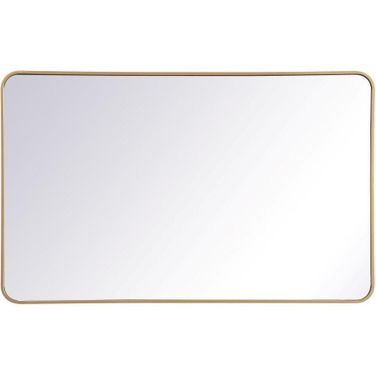 Evermore Brass Rectangular Mirror MR803048BR