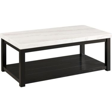 Evie White Marble Rectangular Coffee Table