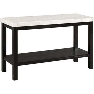 Evie White Marble Rectangular Sofa Table
