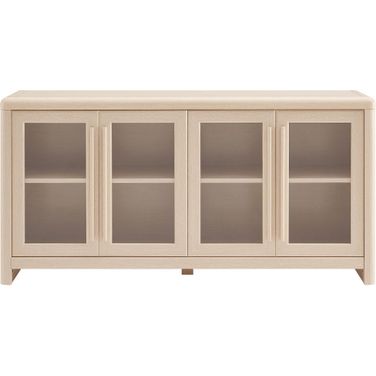 Evren 4-Door Sideboard Storage Display Cabinet In Ash