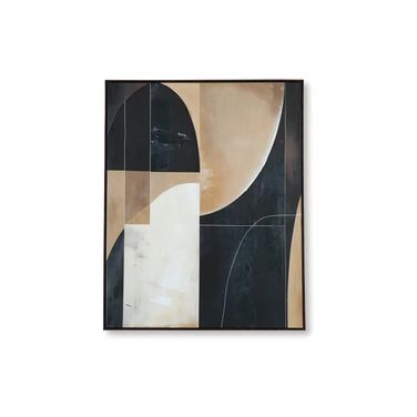 Ewanford Wall Art In Black and Brown and Tan
