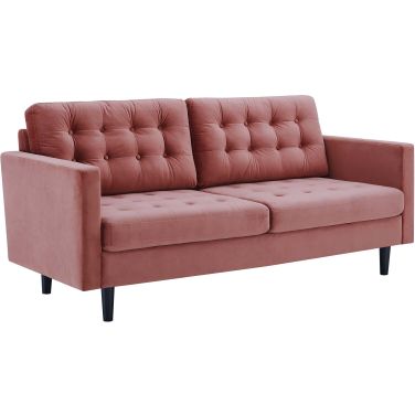 Exalt Tufted Performance Velvet Sofa In Dusty Rose