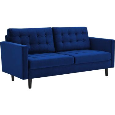 Exalt Tufted Performance Velvet Sofa In Navy