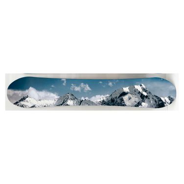 Exhilarating Mountain Snowboard Art Decko - Board Wall Art In Multi