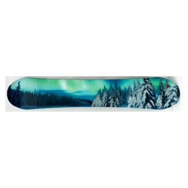 Exhilarating Northern Lights Snowboard Decko - Board Wall Art In Multi