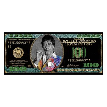 Expressive Classic Cinema Money Pop Art Canvas Wall Art In Multi