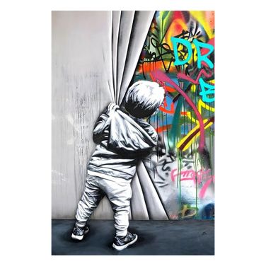 Expressive Pull it Back Canvas Wall Art In Multi