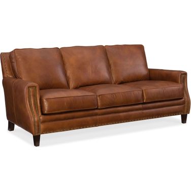 SS Exton Old English Saddle Leather Sofa