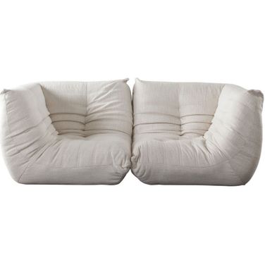 Ezra 2PC Modular Sofa In Cream Fabric