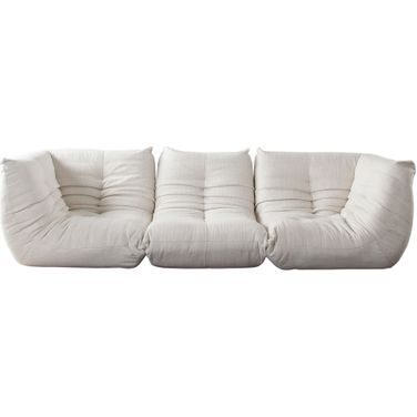 Ezra 3PC Modular Sofa In Cream Fabric