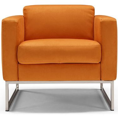 Fabia Chair In Orange Novabuk