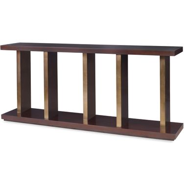 Fable Console In Mahogany and Bronze