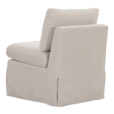 Fable Slipcover Dining Slipper Chair In Beige