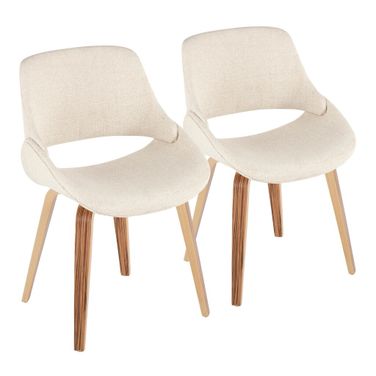 Fabrico Chair Set of 2 In Cream