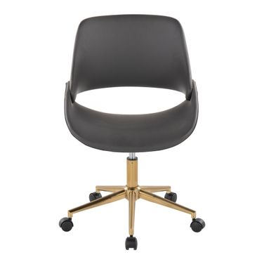 Fabrico Office Chair In Grey and Gold