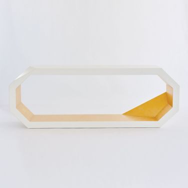 Facet Console In Gold Leaf
