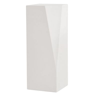 Facet Large Pedestal In White
