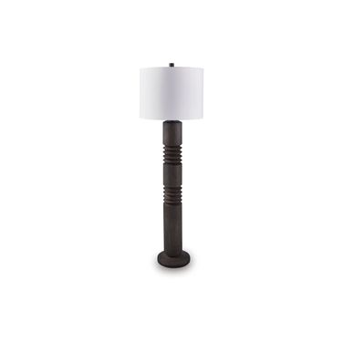 Fainwell Floor Lamp In Distressed Black