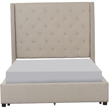 Fairborn Eastern King Platform Bed In Beige