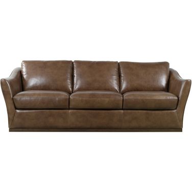 Fairfax Stationary Sofa In Dark Brown