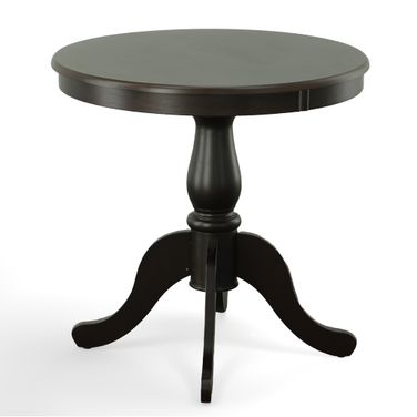 Fairview 30 Inch Round Pedestal Dining Table In Espresso