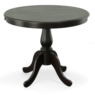 Fairview 36 Inch Round Pedestal Dining Table In Espresso