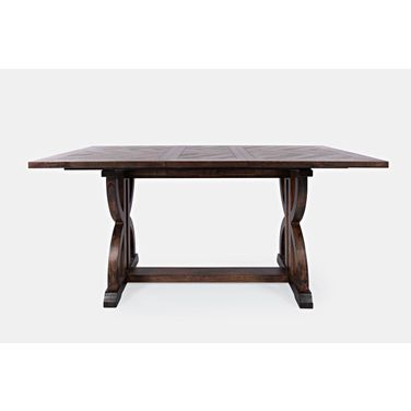 Fairview Herringbone Counter Height 78 Inch Dining Table In Oak