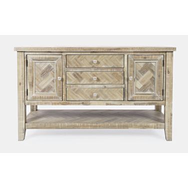 Fairview Herringbone Buffet Server In Ash