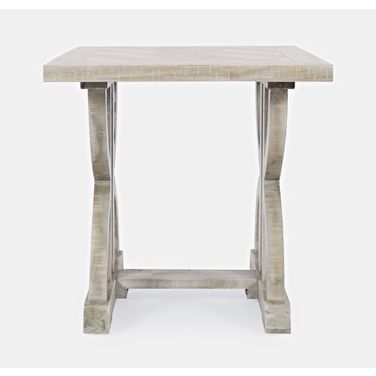 Fairview Herringbone End Table In Ash