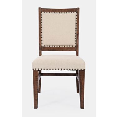 Fairview Upholstered Side Chair Set of 2 In Oak