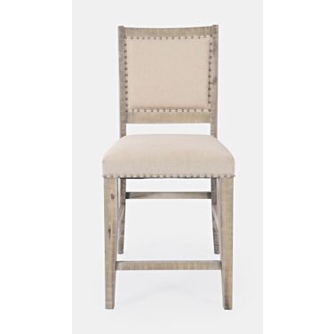 Fairview Upholstered Counter Stool Set of 2 In Ash